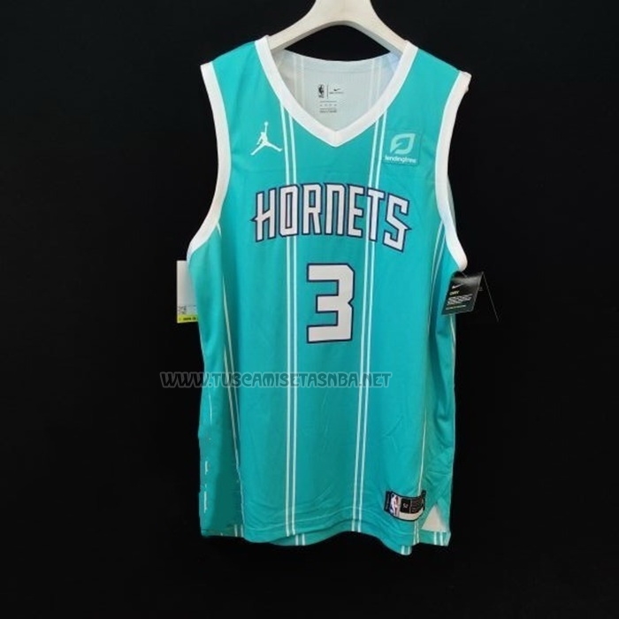 Camiseta Terry Rozier III NO 3 Charlotte Hornets Icon Autentico 2020-21 Verde